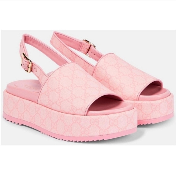 NIB Gucci Platform Slingback Sandal Sz37 - Picture 2 of 9